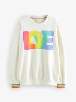 Little Bird by Jools Oliver Multi Oversized Crew Neck Sweatshirt Outlet