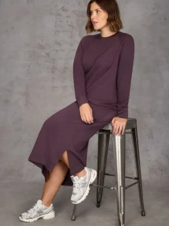 Live Unlimited Purple Sweatshirt dress Sale
