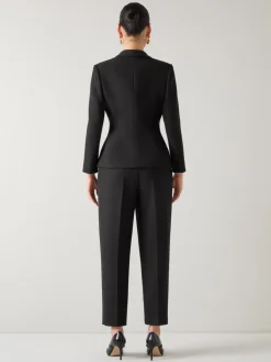 LK Bennett Black Pique Rosa Sculptured Jacket Sale
