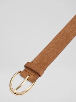 LK Bennett Brown Julian Leather Classic Jeans Belt New