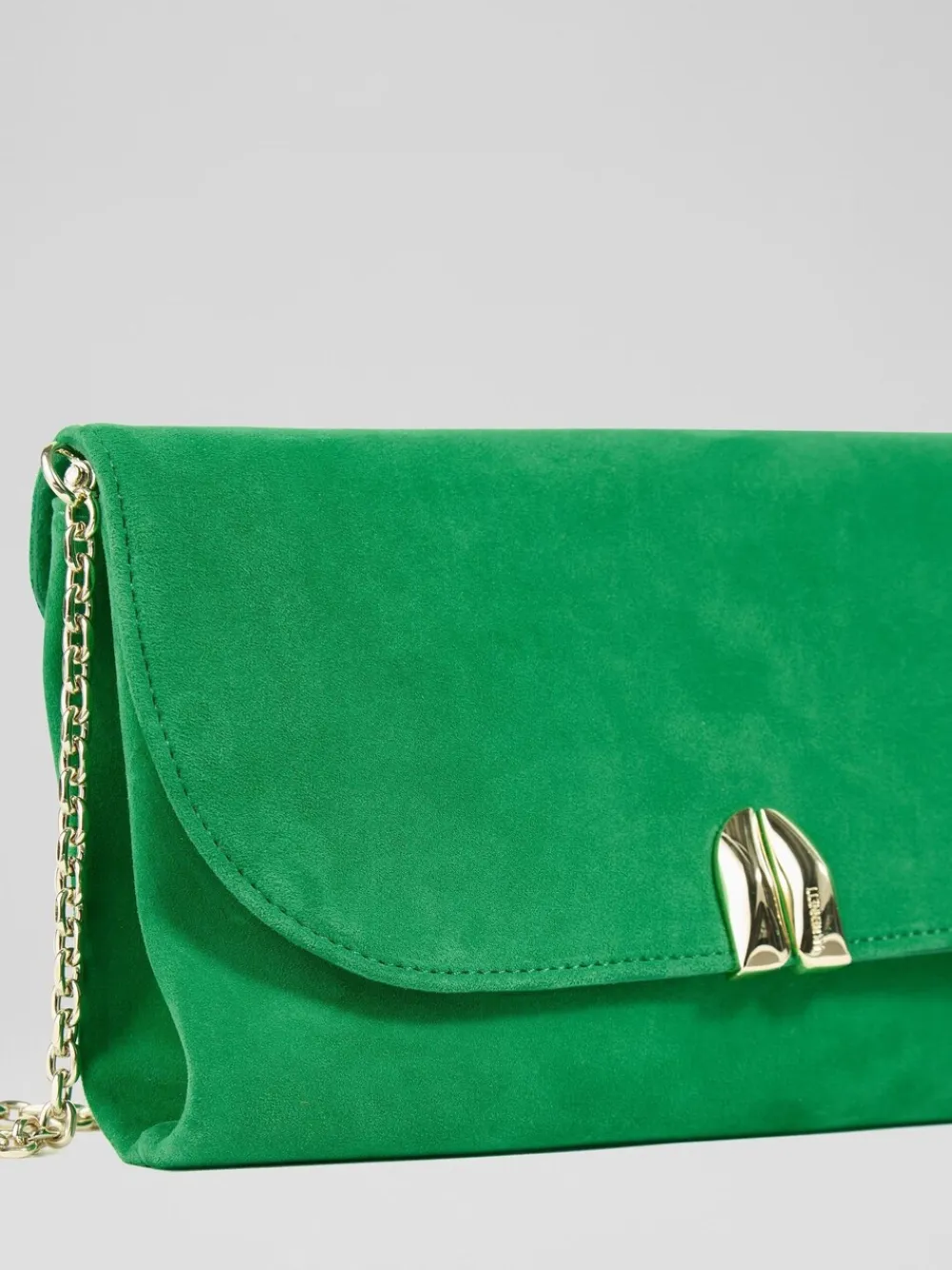 LK Bennett Green Essie Blend Resin Teardrop Purse