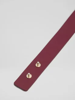 LK Bennett Red Oloid Snaffle Leather Belt Best