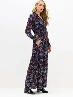 Long Tall Sally Black Chiffon Dress Discount