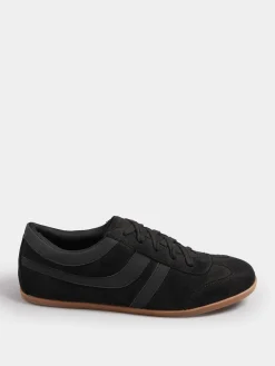Long Tall Sally Black Low Profile Trainers Sale