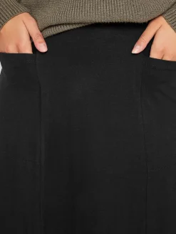 Long Tall Sally Black Maxi Fit And Flare Skirt Discount
