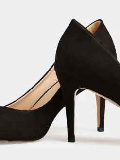 Long Tall Sally Black Point Court Shoes Outlet