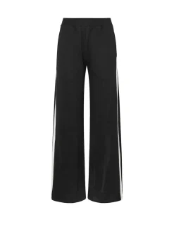 Long Tall Sally Black Ribbed Wide Leg Joggers Discount