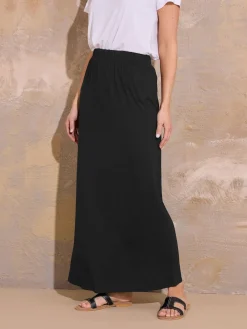 Long Tall Sally Black Tube Maxi Skirt Clearance