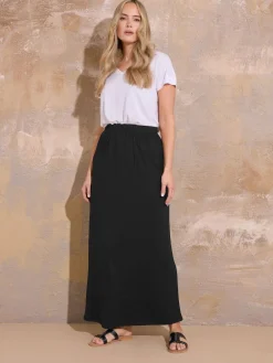 Long Tall Sally Black Tube Maxi Skirt Clearance