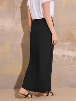 Long Tall Sally Black Tube Maxi Skirt Clearance