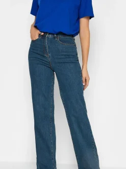 Long Tall Sally Blue Bea Wide Leg Jeans Sale