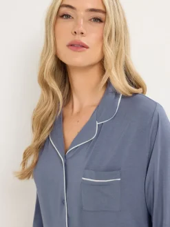 Long Tall Sally Long Sleeve Pyjamas Set Blue Sale