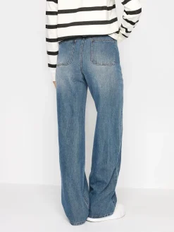 Long Tall Sally Wide Leg 100% Cotton Jeans Blue