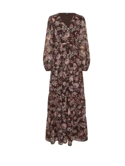 Long Tall Sally Brown Paisley Georgette Maxi Dress Sale