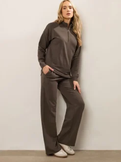 Long Tall Sally Wide Fit Wide Leg Joggers Brown