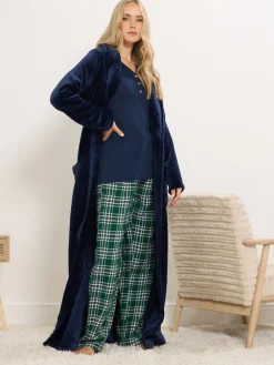 Long Tall Sally Check Pyjamas Green