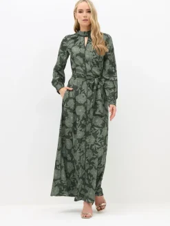 Long Tall Sally Green High Neck Maxi Dress Hot