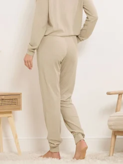 Long Tall Sally Natural Marl Cuff Lounge Joggers Discount