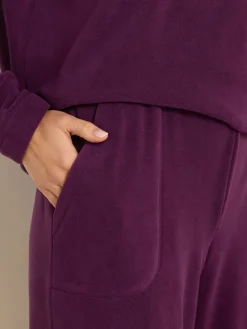 Long Tall Sally Microfleece Joggers Purple