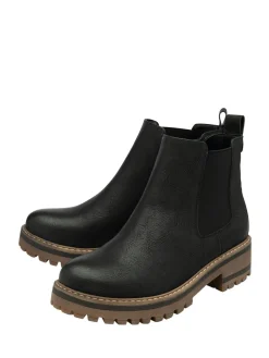 Lotus Wide Fit Casual Ankle Boots Black Discount