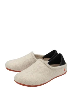 Lotus Natural Textile Flat Slippers Best
