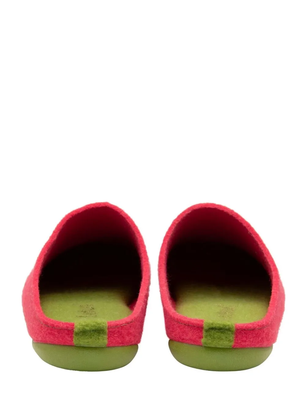 Lotus Orange Textile Flat Mule Slippers New