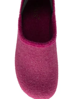 Lotus Pink Textile Flat Slippers Sale