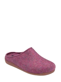 Lotus Purple Textile Mule Slippers Best