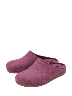 Lotus Purple Textile Mule Slippers Best