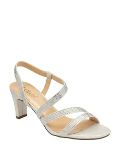 Lotus Silver Diamante Ocassion Sandals New
