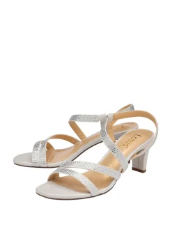Lotus Silver Diamante Ocassion Sandals New