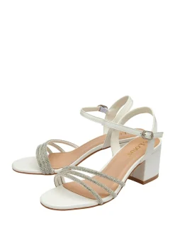 Lotus White Heeled Occasion Sandals Best