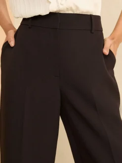 Love & Roses Black Black Wide Leg Trousers Discount