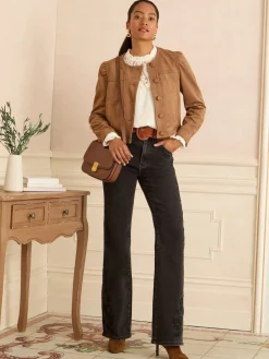 Love & Roses Petite Bootcut Jeans Black Embroidered Discount