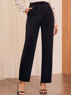 Love & Roses Straight Leg Trousers Black Best