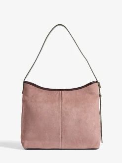 Love & Roses Woven Slouchy Tote Bag Burgundy New