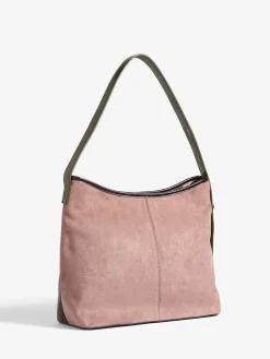 Love & Roses Woven Slouchy Tote Bag Burgundy New