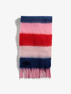 Love & Roses Pink/Blue Stripe Brushed Scarf Sale