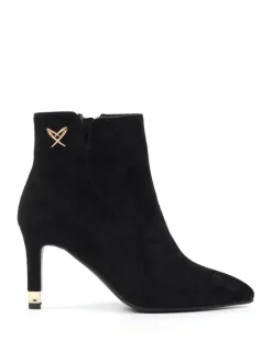 Lunar Black Sadie Heeled Ankle Boots Hot