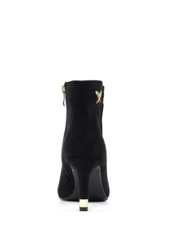 Lunar Black Sadie Heeled Ankle Boots Hot