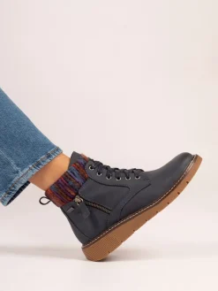 Lunar Blue Wide Fit California Boots Sale