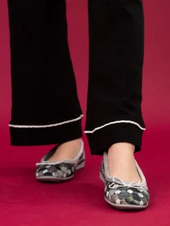 Lunar Ladies Ballerina Slippers Grey Sale