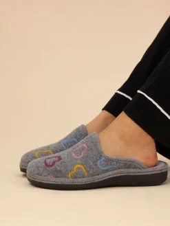 Lunar Mule Slippers Grey Sale