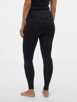 Mamalicious Maternity Seamless Leggings Black Clearance