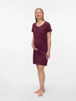 Mamalicious Maternity And Nursing Nightie Purple Outlet