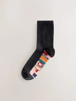 Next Marrakesh Mix Print Footbed Ankle Socks 5 Pack Outlet