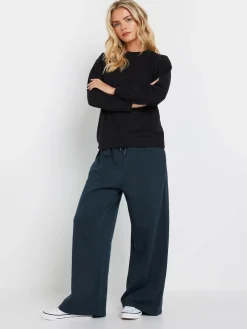 M&Co Wide Leg Joggers Blue New