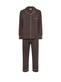 M&Co Brown Long Sleeve Pyjamas Set Clearance