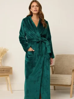 M&Co Super Luxe Shawl Maxi Robe Green Online