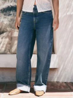 Next Boyfriend Turn Up Jeans Mid Blue Best